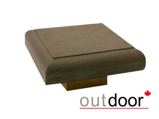 Крышка для столба ДПК Outdoor 135*135*22 мм, коричневая