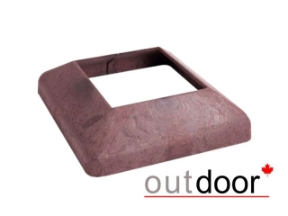 Юбка пластиковая для столба Outdoor 190*190*45 мм. кирпичная