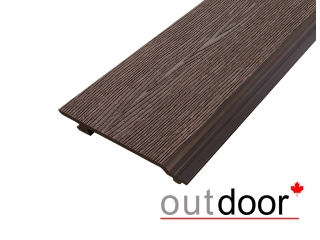 Фасадная доска ДПК Outdoor 3D 156*21*4000 мм. STORM коричневая микс