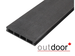 Террасная доска ДПК Outdoor 150*25*3000 мм. вельвет/шлифованная темно-коричневая