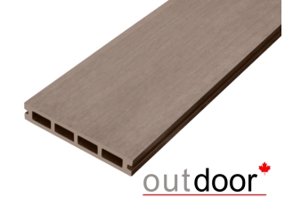 Террасная доска ДПК Outdoor 150*25*3000 мм. вельвет/шлифованная коричневая