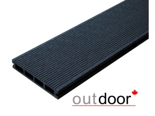 Террасная доска ДПК Outdoor 150*25*3000 мм. вельвет/шлифованная черная