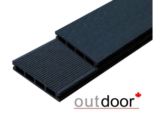 Террасная доска ДПК Outdoor 150*25*3000 мм. вельвет/шлифованная черная