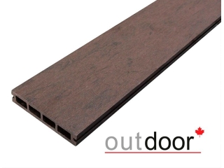 Террасная доска ДПК Outdoor 3D 150*25*4000 мм. STORM BROWN коричневая микс