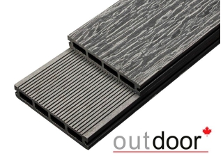 Террасная доска ДПК Outdoor 150*25*4000 мм. OLD WOOD/вельвет графит