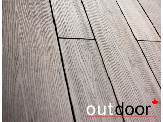 Террасная доска ДПК Outdoor разноширокая 3D STORM GREY Комплект
