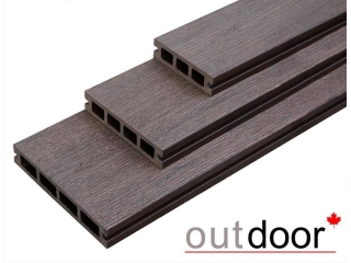 Террасная доска ДПК Outdoor разноширокая 3D STORM BROWN Комплект