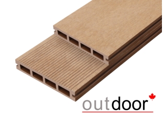 Террасная доска ДПК Outdoor 150*25*4000 мм. вельвет/шлифованная дуб