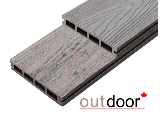 Террасная доска ДПК Outdoor 3D 150*25*4000 мм. HAVANA/ARIZONA GREY серая микс
