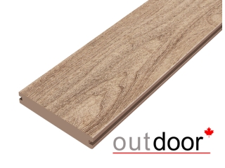 Террасная доска ДПК Outdoor 3D 140*25*3000 мм. полнотелая NEVADA/CALIFORNIA BROWN дуб