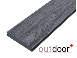 Террасная доска ДПК Outdoor 3D 140*25*3000 мм. полнотелая NEVADA/CALIFORNIA черная