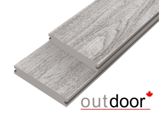 Террасная доска ДПК Outdoor 3D 140*25*3000 мм. полнотелая NEVADA/CALIFORNIA серая