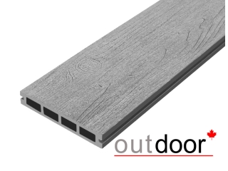 Террасная доска ДПК Outdoor 3D 150*25*3000 мм. NEVADA/CALIFORNIA серая