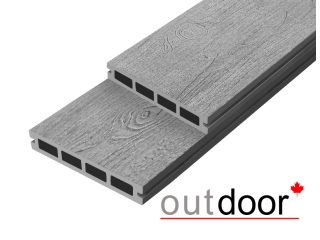 Террасная доска ДПК Outdoor 3D 150*25*3000 мм. NEVADA/CALIFORNIA серая