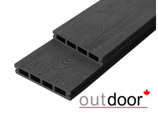 Террасная доска ДПК Outdoor 3D 150*25*4000 мм. NEVADA/CALIFORNIA черная