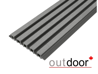 Панель универсальная ДПК Outdoor 3D 220*25*4000 мм. шлифованная серая