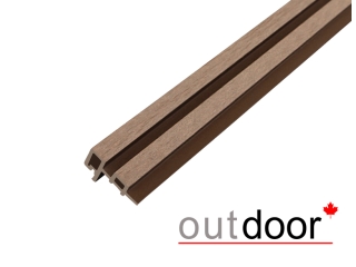 Угловой элемент для панели ДПК Outdoor 85*55*4000 мм. шлифованный дуб