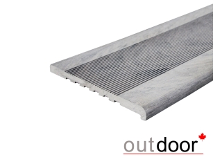 Ступень ДПК Outdoor 348*23*3000 мм полнотелая серая микс