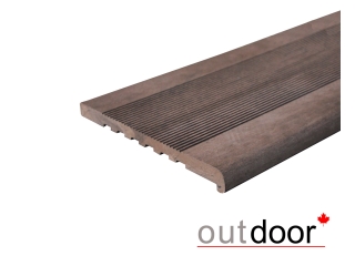 Ступень ДПК Outdoor 348*23*3000 мм полнотелая коричневая микс