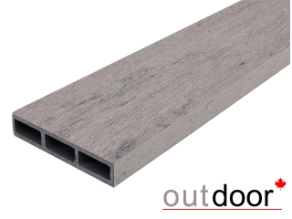 Доска заборная ДПК Outdoor 115*22*4000 мм. STORM GREY серая микс