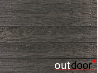 Доска ДПК Outdoor 115*22*3000 мм. STORM BLACK черная