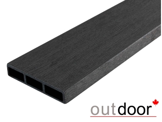 Доска ДПК Outdoor 115*22*4000 мм. STORM BLACK черная