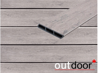 Доска Ромбус ДПК Outdoor 122*22*3000 мм. STORM GREY серая микс