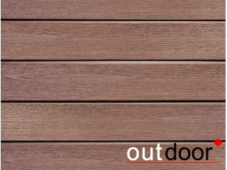 Доска Ромбус ДПК Outdoor 122*22*4000 мм. STORM BROWN коричневая микс