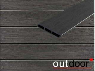 Доска Ромбус ДПК Outdoor 122*22*4000 мм. STORM BLACK черная