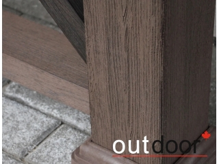 Ограждение из ДПК Outdoor "Кантри плюс" 1000*1000 мм. 3D STORM BROWN