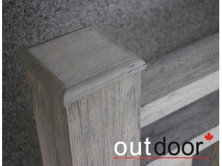 Ограждение из ДПК Outdoor "Классик плюс" 1000*1000 мм. 3D STORM GREY