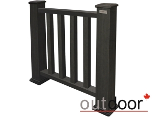 Ограждение из ДПК Outdoor "Классик" 1000*1000 мм. 3D STORM BLACK