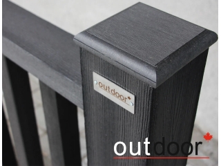 Ограждение из ДПК Outdoor "Кантри" 1000*1000 мм. 3D STORM BLACK