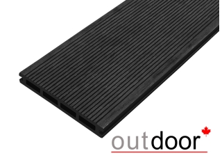 Террасная доска ДПК Outdoor 3D 150*20*3000 мм. HAVANA/вельвет черная