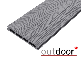 Террасная доска ДПК Outdoor 3D 150*20*3000 мм. HAVANA/вельвет серая