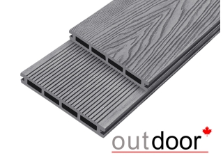 Террасная доска ДПК Outdoor 3D 150*20*3000 мм. HAVANA/вельвет серая