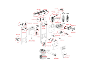 Скрытая система инсталляции Alcaplast AM101/1120F