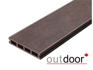 Террасная доска ДПК Outdoor 3D 150*25*3000 мм. NEVADA/вельвет коричневая микс