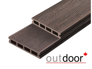 Террасная доска ДПК Outdoor 3D 150*25*3000 мм. NEVADA/вельвет коричневая микс