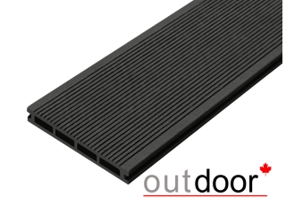 Террасная доска ДПК Outdoor 3D 150*25*4000 мм. STORM/вельвет черная