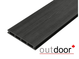 Террасная доска ДПК Outdoor 3D 150*25*4000 мм. STORM/вельвет черная
