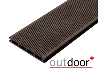 Террасная доска ДПК Outdoor 3D 150*25*4000 мм. STORM/вельвет коричневая микс