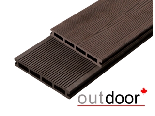 Террасная доска ДПК Outdoor 3D 150*25*4000 мм. STORM/вельвет коричневая микс