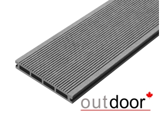 Террасная доска ДПК Outdoor 3D 150*25*3000 мм. STORM/вельвет серая микс