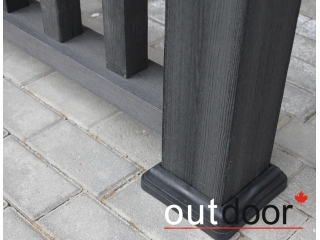 Ограждение из ДПК Outdoor "Классик" 1000*1500 мм. 3D STORM BLACK