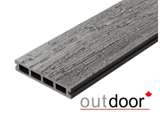 Террасная доска ДПК Outdoor 3D 150*25*4000 мм. VIRGINIA/COLORADO темно-серая