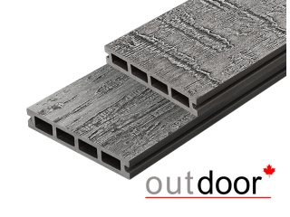 Террасная доска ДПК Outdoor 3D 150*25*4000 мм. VIRGINIA/COLORADO темно-серая