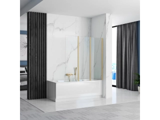 Шторка на ванную Rea Agat 3-120 gold matt W2501