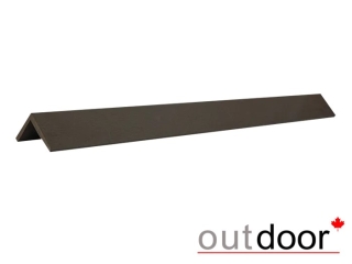 Угол завершающий ДПК Outdoor 45*50*2900 мм. темно-коричневый