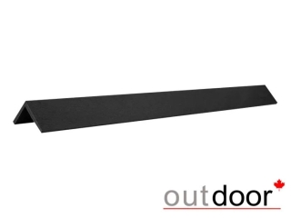 Угол завершающий ДПК Outdoor 53*53*2900 мм. шлифованный STORM/OLD WOOD BLACK черный